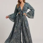 Boho Set Παντελόνα Σκούρο Μπλε